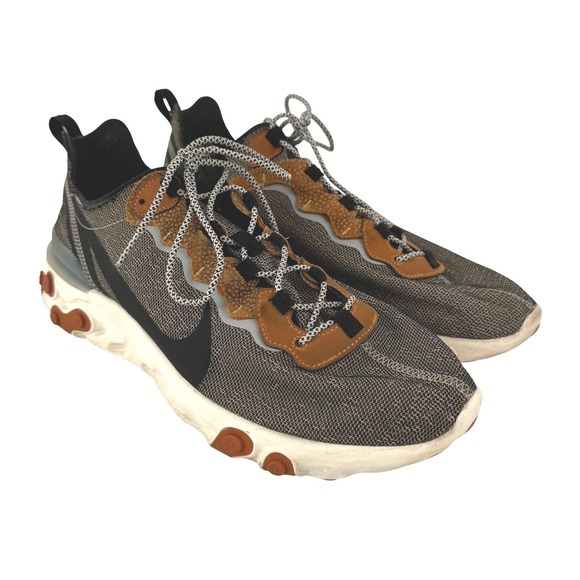Nike React Element 55 Safari Pack Bio Beige Men's Running Shoes CD2153 200 11.5